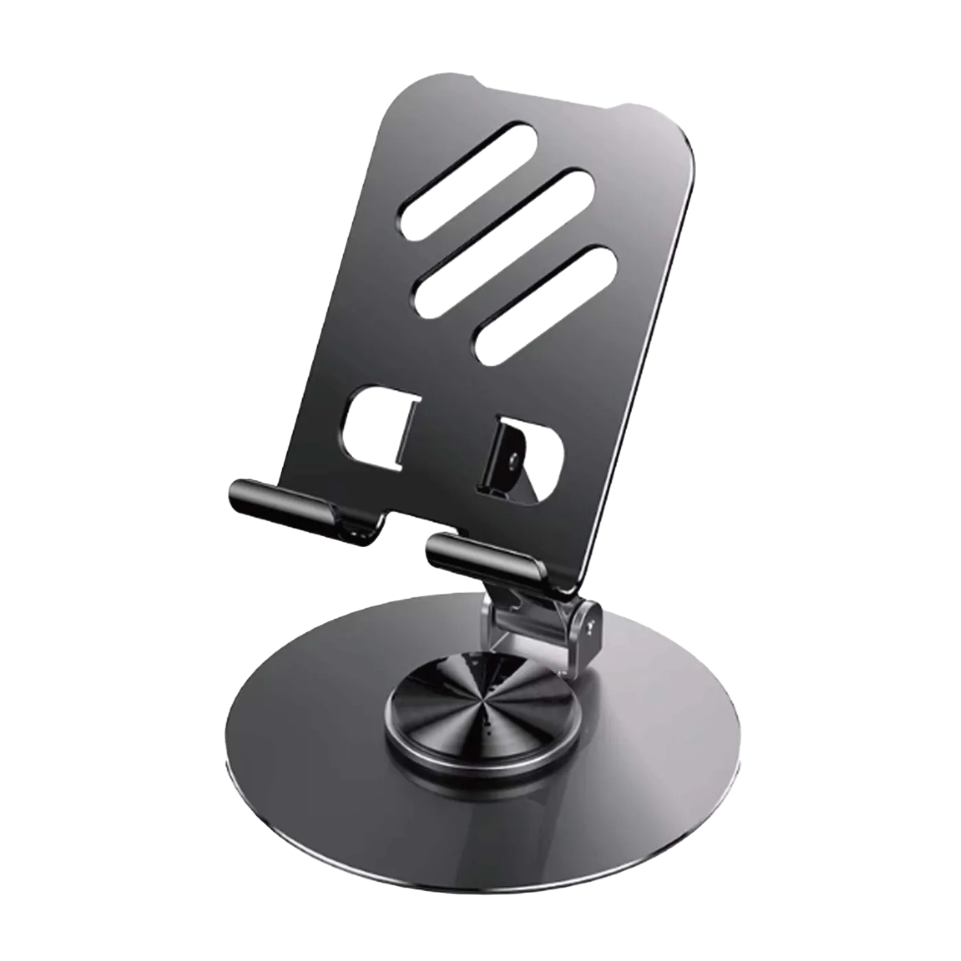 HD-1062 Mobile & Ipad tablet holder HD-1062 360 Rotation Metal Polish（Rubber stick by self）