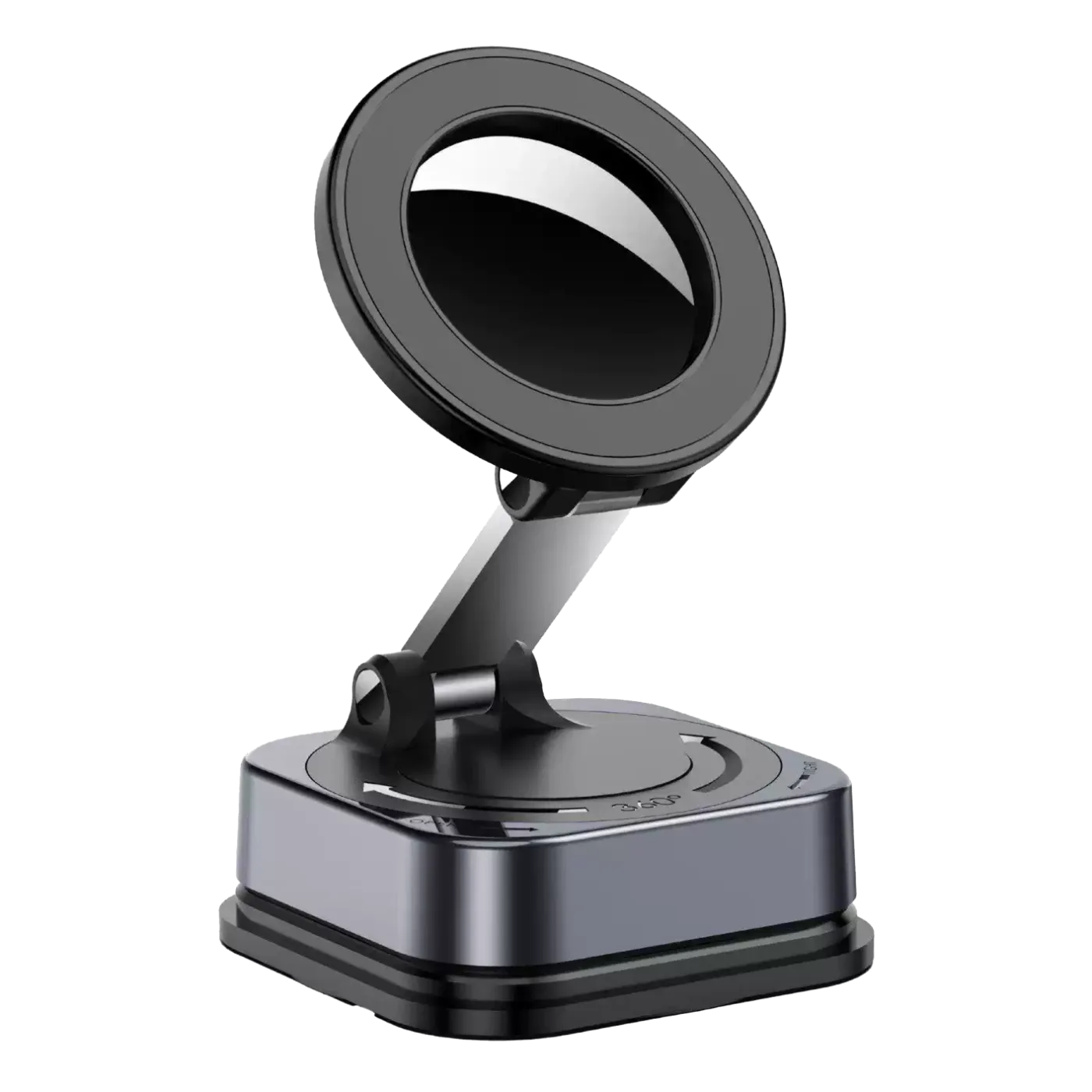 HD-1092 Dashhoard and Wind shield Retractable &360 Rotatable Magnetic Holder Square Base Style N52 with 17 Magnets, 4300 GS