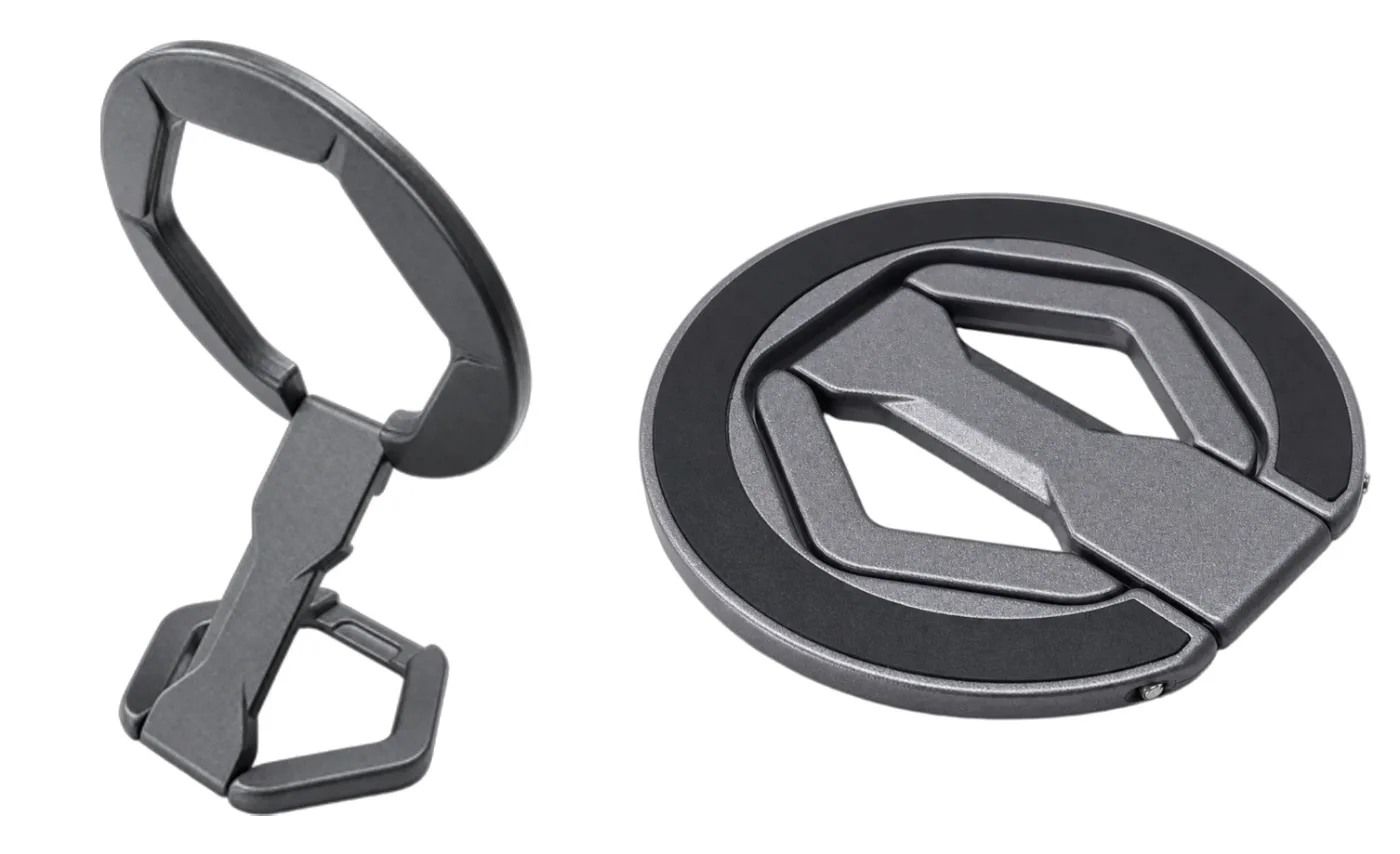 HD-1093 Magnetic MagSafe Cell Phone Ring Holder Zinc Alloy Metal Finger Ring Stand for Car Mount