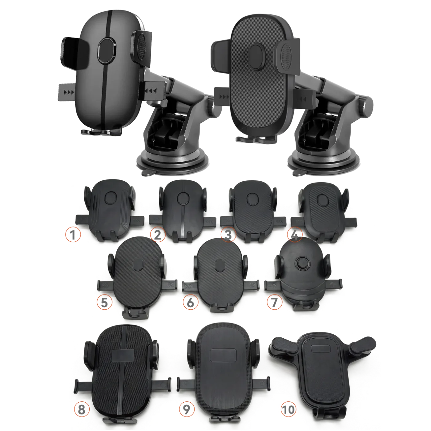 JCMG-01 JCMG-01 Dashhoard and Wind shield Retractable(85-150mm) Basic Automatical Button Holder JCMG for 4.5-7", ABS