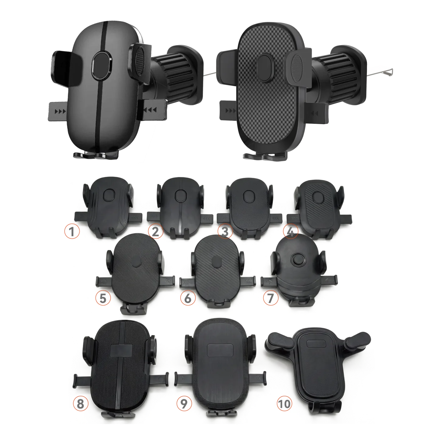 JCMG-10 JCMG-10 Airvent Hook Rotation Basic Automatical Button Holder JCMG for 4.5-7", ABS