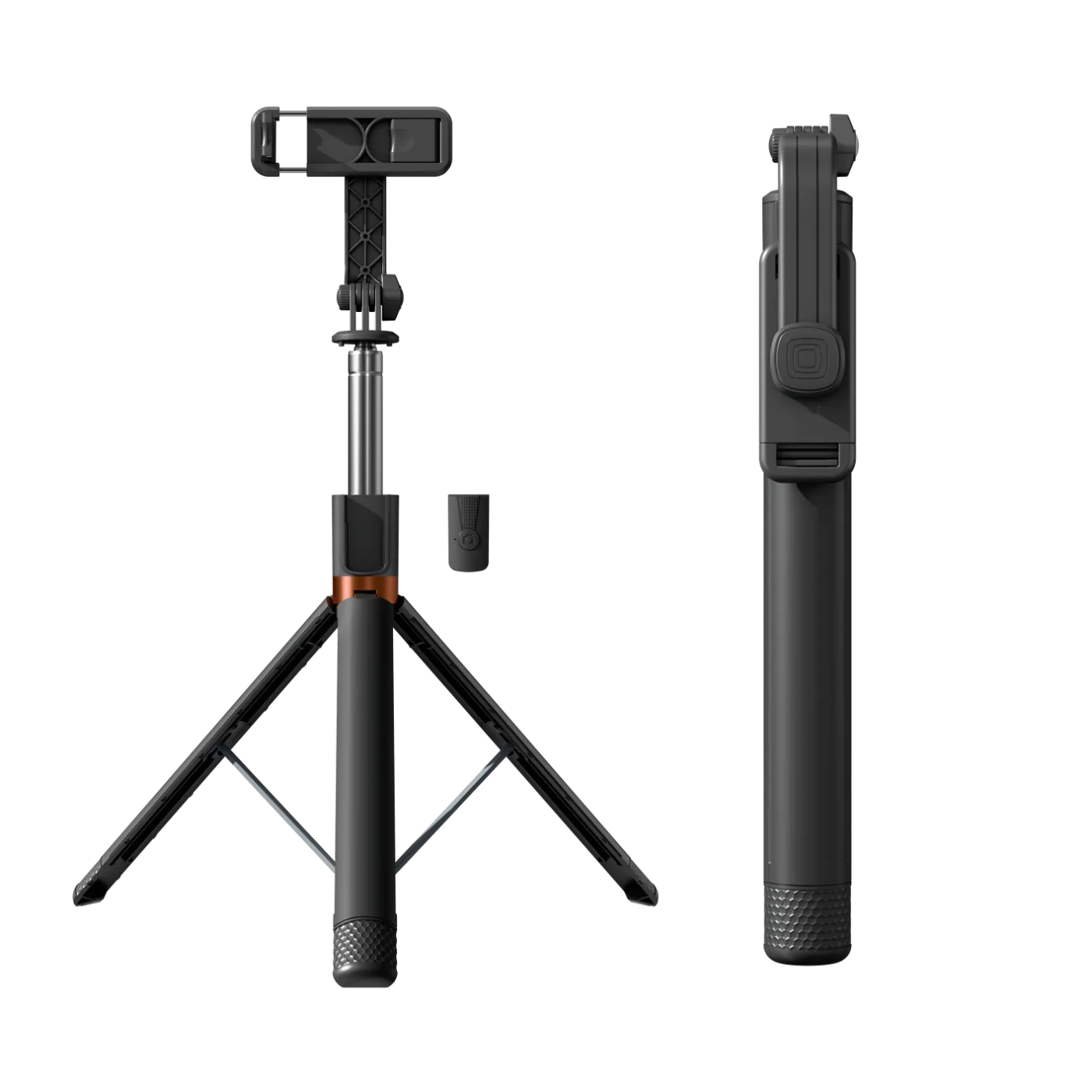 NE5361 Bluetooth Selfie Stick NE5361 165cm with Selfie Remote Control - black