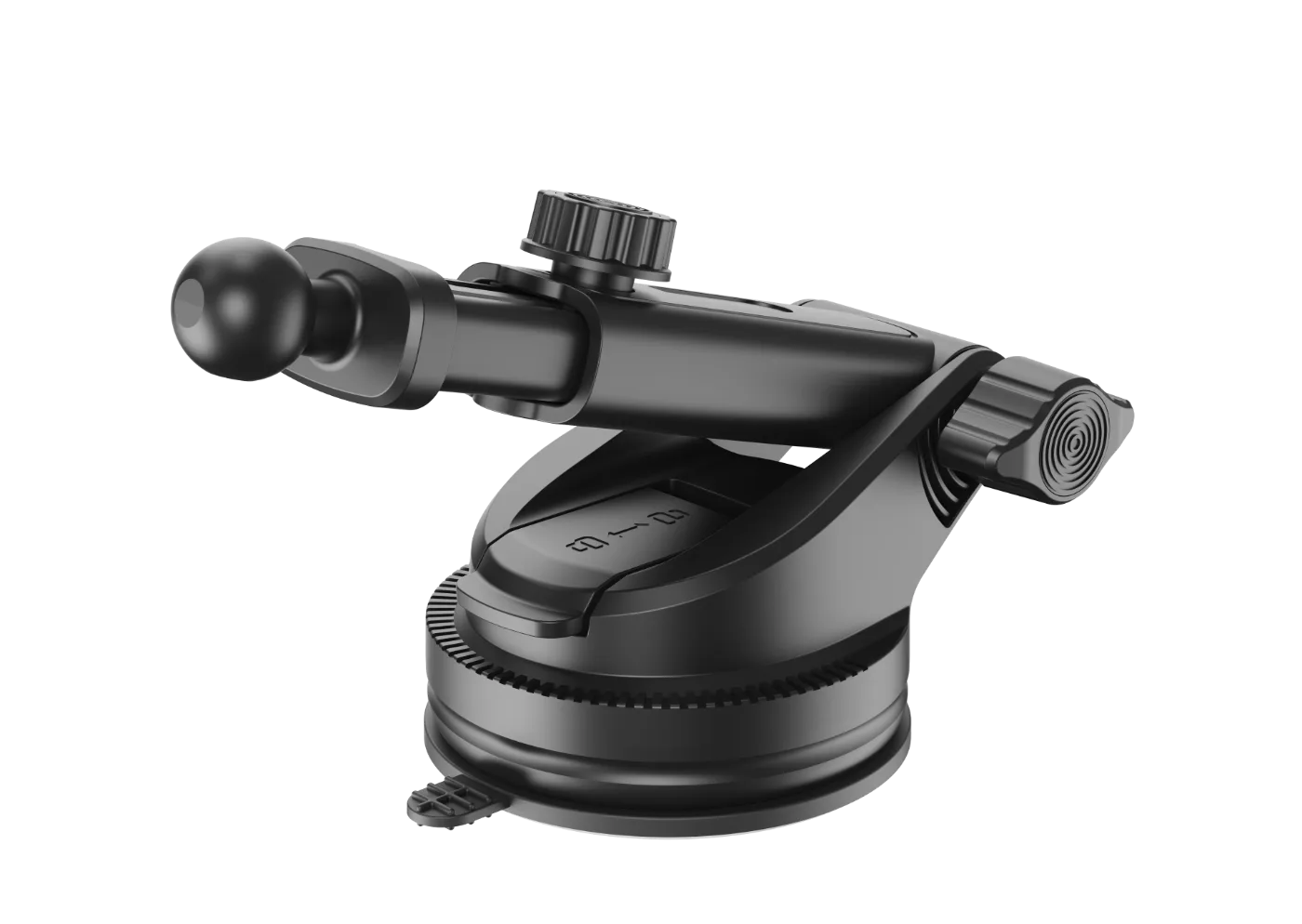 PB-30 Phone Holder Base dashboard&windshield 360° Rotation with Grid Pattern Design on Arm