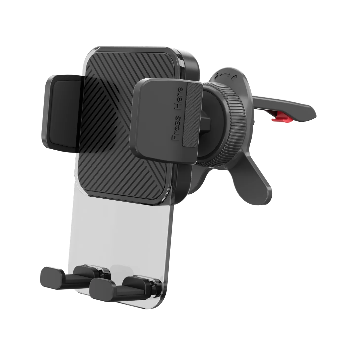 TE5147 TE5147 Airvent Wing Automatical Button Holder WCV Transparent Series for 4-7", ABS