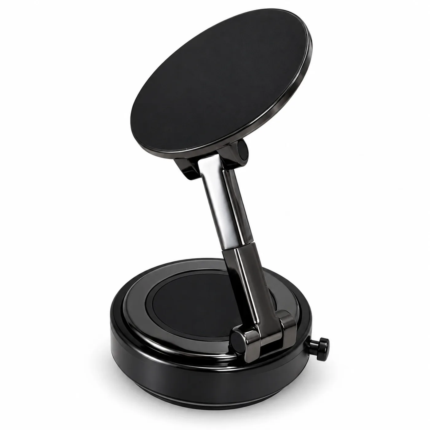 HD-1099 Automatical Vacuum Suction Magnetic Car Phone Holder Orbit Fold N52 4000GS Zinc Alloy + PC