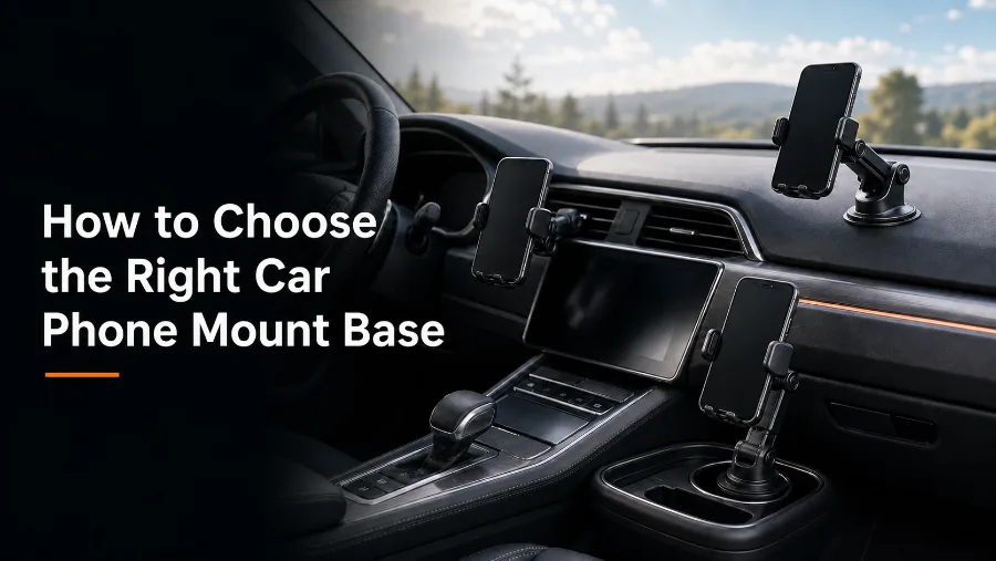 How to Choose the Right Car Phone Mount Base