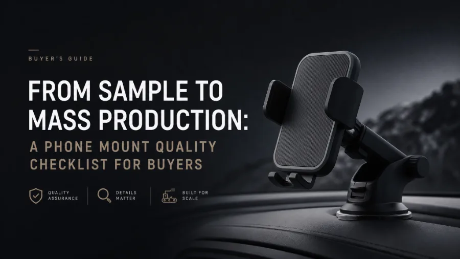 From Sample to Mass Production: A Phone Mount Quality checklist for Buyers