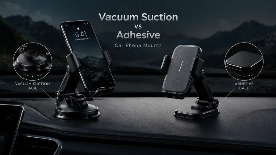 Vacuum Suction vs Adhesive Car Phone Mounts