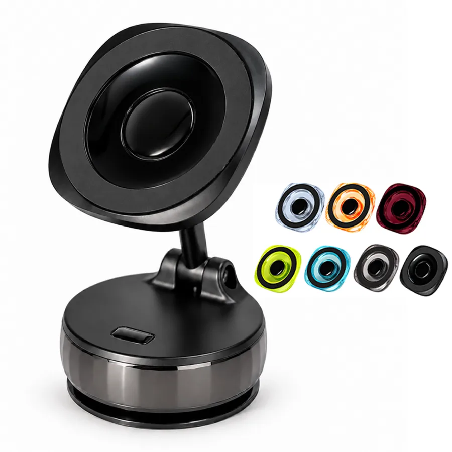 JCV-25D Glossy Dashboard Magnetic Holder Transparent Series N52 with 16 Magnets, ABS&PC